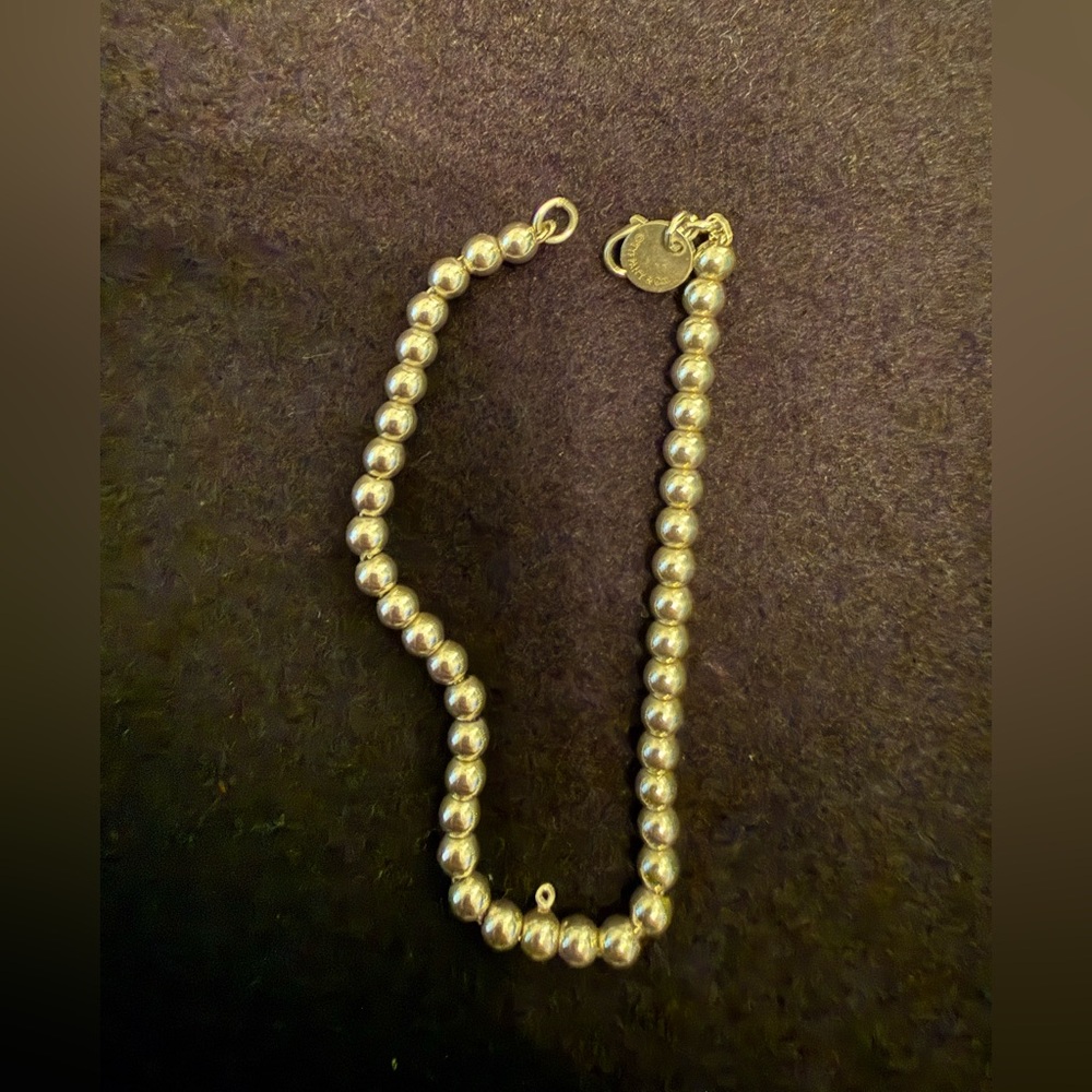 Return to Tiffany Heart Tag Bead Sterling Silver Bracelet - Picture 2 of 9